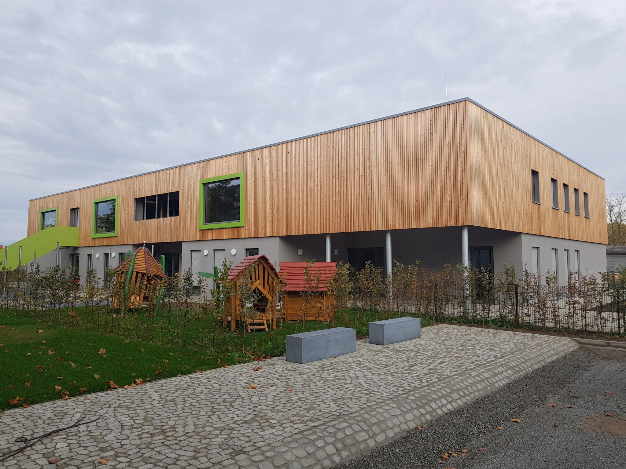 Große Kreisstadt Waghäusel: Neubau Kindertagesstätte Wiesenwichtel in Waghäusel-Wiesental (2016 - 2018)
